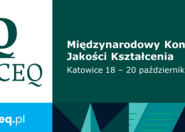 Banner promujący Międzynarodowy Kongres Jakości Kształcenia ICEQ, który odbędzie się w dniach 18-20 października w Katowicach.